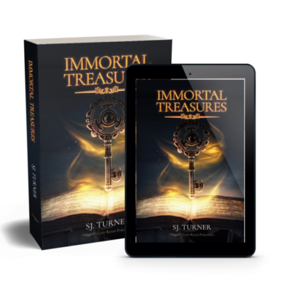 paperback and kindle of Immortal Treasures by SJ. Turner